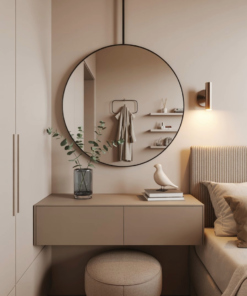 Espejo redondo hierro premium